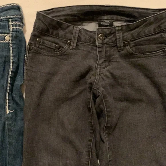 “The Road Is Paved In Blue” Two Pairs of Blue Asphalt Jeans - Picture 4 of 8